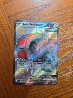 Iron Treads ex - SVP073 Full Art Shiny Promo Pokemon - NM/MINT - Image 1