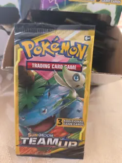 Pokemon Sun & Moon Team Up Booster Pack 3 Cards Venusaur Celebi factory seal - Image 4