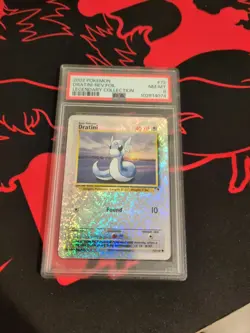 2002 POKEMON LEGENDARY COLLECTION #72 DRATINI-REVERSE FOIL PSA 8 - Image 3