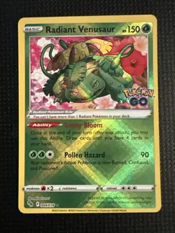 (NM/Mint) Radiant Venusaur 004/078 Pokemon GO Ultra Rare Holo Pokemon Card - Image 1