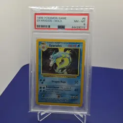 Pokemon Gyarados Base Set Holo Rare 006/102 1999 PSA 8 English TCG - Image 1