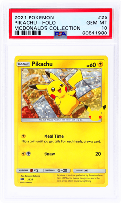 2021 Pokemon Mcdonald's Collection Pikachu Confetti Holo #25 PSA 10 - Image 1