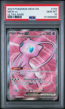 2023 POKEMON MEW EN-151 ULTRA RARE #193 MEW EX PSA 10 - Image 1