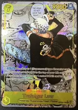 One Piece English Trafalgar Law Manga Alternate Art OP10-119 - Near Mint *Photo* - Image 1