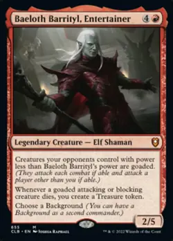 1x Baeloth Barrityl, Entertainer - Foil NM-Mint, English Commander Legends: Batt - Image 1