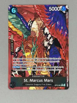 St. Marcus Mars (Alternate Art) One Piece OP13-091 Carrying On His Will English - Image 3