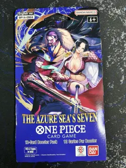 ONE PIECE TCG OP-14 The Azure Sea’s Seven Booster Pack Sleeved SEALED English - Image 1
