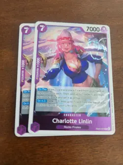 2x Charlotte Linlin EB03-034 R Rare Holo NM One Piece Canadian Seller! - Image 1