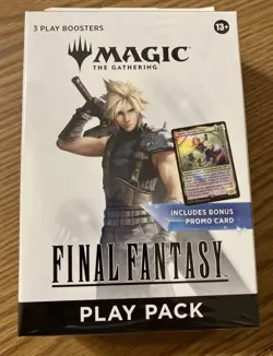 Magic The Gathering Final Fantasy Play Pack w/ 3 Packs & Zidane Promo SEALED NEW - Image 1