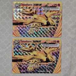 Two Talonflame BREAK 21/114 XY - Steam Siege Holo Pokemon Cards - Image 1
