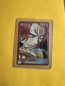 Shanks OP09-001 Leader Alt Art OP09 The Four Emperors One Piece Card Game - Image 1