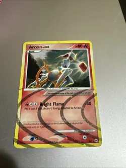 Pokemon TCG 2009 Rare Fire Arceus Reverse Holo Card Arceus AR3 - Image 1