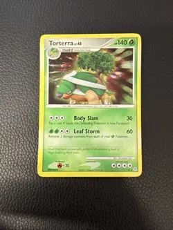 Torterra Holo 17/130 Diamond & Pearl Base Set Pokemon Card MP - Image 1
