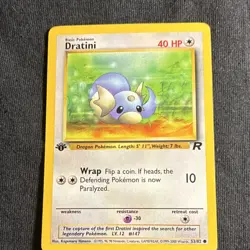 Dratini 53/82 Team Rocket 1st Edition Regular 2000 Wizards Pokemon Card - Image 1