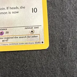 Dratini 53/82 Team Rocket 1st Edition Regular 2000 Wizards Pokemon Card - Image 4