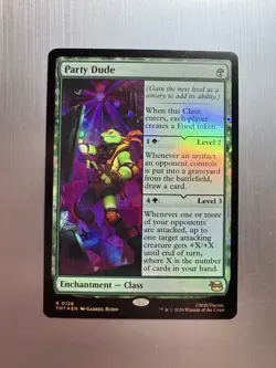Party Dude - 128 - MTG: Teenage Mutant Ninja Turtles - Rare - Foil - Image 1