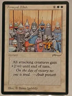 Mtg 🔥🔥 Army of Allah (Light) 🔥🔥 Arabian Nights 🌟MT/NM🌟 Magic The Gathering - Image 1
