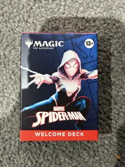 SDCC 2025 HASBRO MAGIC THE GATHERING SPIDER-MAN WELCOME DECK RED GWEN STACY - Image 1