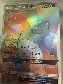 2017 Charizard GX Rainbow Secret Rare 150/147 Pokemon Burning Shadows - Image 1