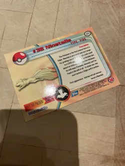 Pokemon Topps Ninetails #38 Non Holo TV Edition LP - Image 3