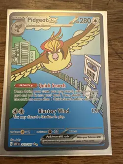 Pokemon TCG Pidgeot ex Sv03: Obsidian Flames 225/197 Holo Special... - Image 1