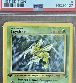 Scyther - Pokemon Jungle 1st Edition Non-Holo Rare (26/64) - PSA9 Mint - 1999 - Image 2