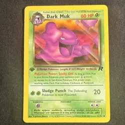 Dark Muk 41/82 Team Rocket 1st Edition Rare 2000 Wizards Pokemon 60 HP English - Image 1