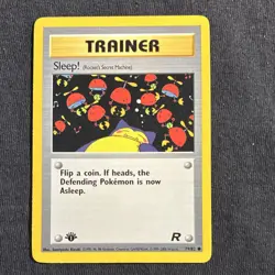 Sleep! 79/82 Team Rocket 1st Ed. Unlimited Rare 2000 Wizards Pokemon TCG English - Image 1