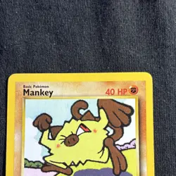 Mankey 61/82 Team Rocket 1st Edition Common 2000 Wizards Pokemon TCG English - Image 2