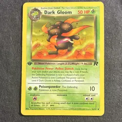 Dark Gloom 36/82 Team Rocket 1st Edition Regular 2000 Wizards Pokemon TCG - Image 1