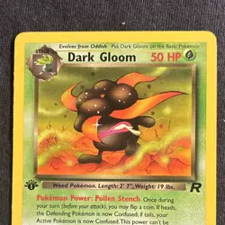 Dark Gloom 36/82 Team Rocket 1st Edition Regular 2000 Wizards Pokemon TCG - Image 2