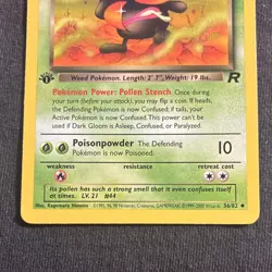 Dark Gloom 36/82 Team Rocket 1st Edition Regular 2000 Wizards Pokemon TCG - Image 3
