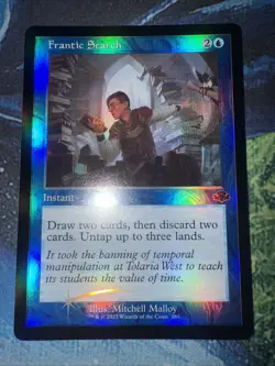 Frantic Search (Retro Frame) Dominaria Remastered Foil - Image 1