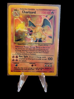 1999 Pokemon English Charizard Base Set Unlimited 4/102 - EX / NM Condition - Image 1