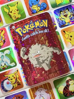 Pokemon 151 Vintage Pocket Monsters Vending HOLO Prism Sticker 2000 Nintendo - Image 5