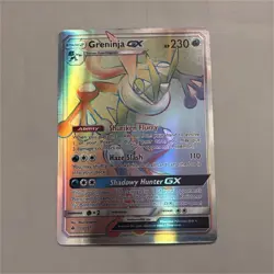 Pokemon Greninja GX Full Art Secret Rare Holo SM-Forbidden Light 133/131 GX - Image 1