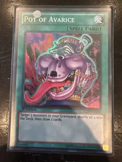YUGIOH - Pot of Avarice -LCJW-EN290 - Secret Rare 1st Edition NM/M - Image 2