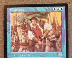 Charisma Mercadian Masques UN-PLAYE NM Blue Rare MAGIC GATHERING CARD (DS3D1PW) - Image 3
