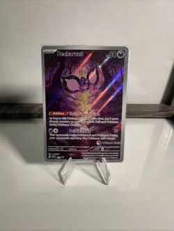 Pecharunt SVP 129 Black Star Promo Card Shrouded Fable Pokemon Center Stamped - Image 1