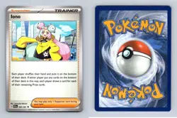 Iono #80/91 Scarlet & Violet Paldean Fates Uncommon Pokemon 2024 TCG Card - Image 1