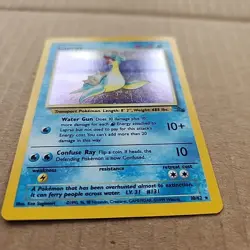 Pokemon TCG - Lapras - 10/62 -holo Fossil Unlimited MP Vintage Card - Image 2