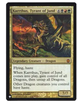 MTG magic cards 1x Karrthus, Tyrant of Jund - Foil Mystery Booster NM-Mint, Eng - Image 1