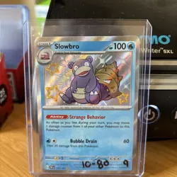 Pokemon TCG Shiny Slowbro Holo Rare Card Paldean Fates 117/091 - Image 1