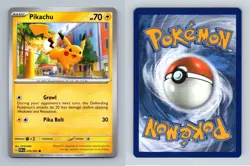 Pikachu #18/91 Scarlet & Violet Paldean Fates Common Pokemon 2024 TCG Card - Image 1