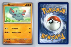 Phanpy #48/91 Scarlet & Violet Paldean Fates Common Pokemon 2024 TCG Card - Image 1