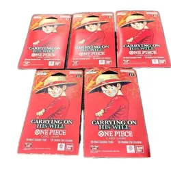Bandai One Piece Card Game Carrying On His Will OP-13 Booster Pack ENG 5 Packs - Image 1