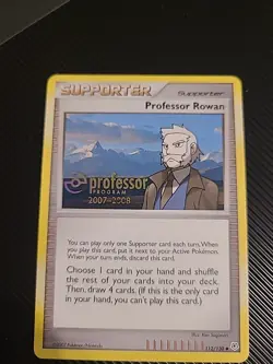Professor Rowan 112/130 Stamped - Professor Program 2007-2008 Pokemon Card NM - Image 1