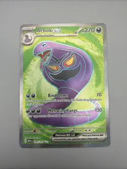 Pokemon Card Arbok ex 185/165 Scarlet & Violet 151 Holo Ultra Rare Near Mint - Image 1