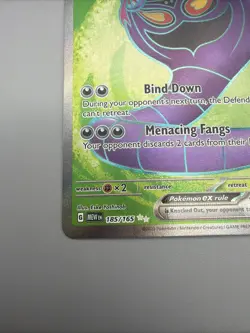 Pokemon Card Arbok ex 185/165 Scarlet & Violet 151 Holo Ultra Rare Near Mint - Image 4