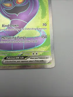 Pokemon Card Arbok ex 185/165 Scarlet & Violet 151 Holo Ultra Rare Near Mint - Image 5